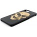 Husa VINTAGE din lemn acacia pentru iPhone 7/8 plus, pirogravura - Acacia wood vintage case for iPhone 7/8 Plus, phyrography "Tribal Skull"