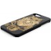 Husa vintage din lemn acacia pentru iPhone 7/8 Plus, pirogravura - Acacia wood vintage case for iPhone 7/8 Plus, phyrography "Owl - wisdom Feng Shui symbol"