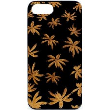 Husa vintage din lemn acacia pentru iPhone 7/8, pirogravura - Acacia wood vintage case for Iphone 7/8, phyrography "Maria Leaves"