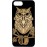 Husa vintage din lemn acacia pentru iPhone 7/8 Plus, pirogravura - Acacia wood vintage case for iPhone 7/8 Plus, phyrography "Owl - wisdom Feng Shui symbol"