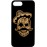 Husa vintage din lemn acacia pentru iPhone 7/8 plus, pirogravura - Acacia wood vintage case for iPhone 7/8 Plus, phyrography "Pirat Skull"