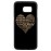 Husa vintage din lemn acacia pentru Samsung Galaxy S7 Edge, pirogravura - Acacia wood vintage case for Samsung Galaxy S7 Edge, phyrography "Heart with a Multilingual Message"