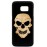 Husa vintage din lemn acacia pentru Samsung Galaxy S7 Edge, pirogravura - Acacia wood vintage case for Samsung Galaxy S7 Edge, phyrography "Tribal Skull"