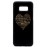 Husa vintage din lemn acacia pentru Samsung Galaxy S8, pirogravura - Acacia wood vintage case for Samsung Galaxy S8, phyrography "Heart with a Multilingual Message"