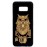 Husa vintage din lemn acacia pentru Samsung Galaxy S8, pirogravura - Acacia wood vintage case for Samsung Galaxy S8, phyrography " Owl" - wisdom Feng Shui symbol"