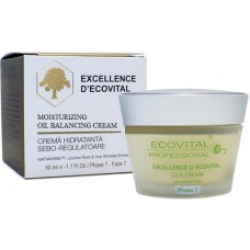 Crema hidratanta sebo-regulatoare - Moisturizing Oil Balancing Cream - Excellence D'Ecovital - Ecovital 50 ml