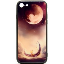 Husa eleganta ultra-subtire de lux pentru iPhone 7/8, patern - Luxury ultra-thin case for iPhone 7/8, patern "Lunatic Cat"