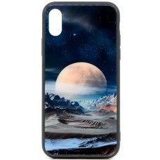 Husa eleganta ultra-subtire de lux pentru iPhone X, patern - Luxury ultra-thin case for iPhone X, patern "Silver Moon"