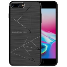 Husa magnetică din silicon mat anti amprentă - Magic Case for Apple IPhone 8 Plus, black - Nillkin