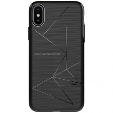 Husa magnetică din silicon mat anti amprentă - Magic Case for Apple IPhone X, black - Nillkin