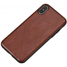 Carcasa subtire din piele lucrata manual pentru Iphone 7/8, Cafeniu - Ultra-thin leather skin handmade case for iPhone 7/8, Light-Brown